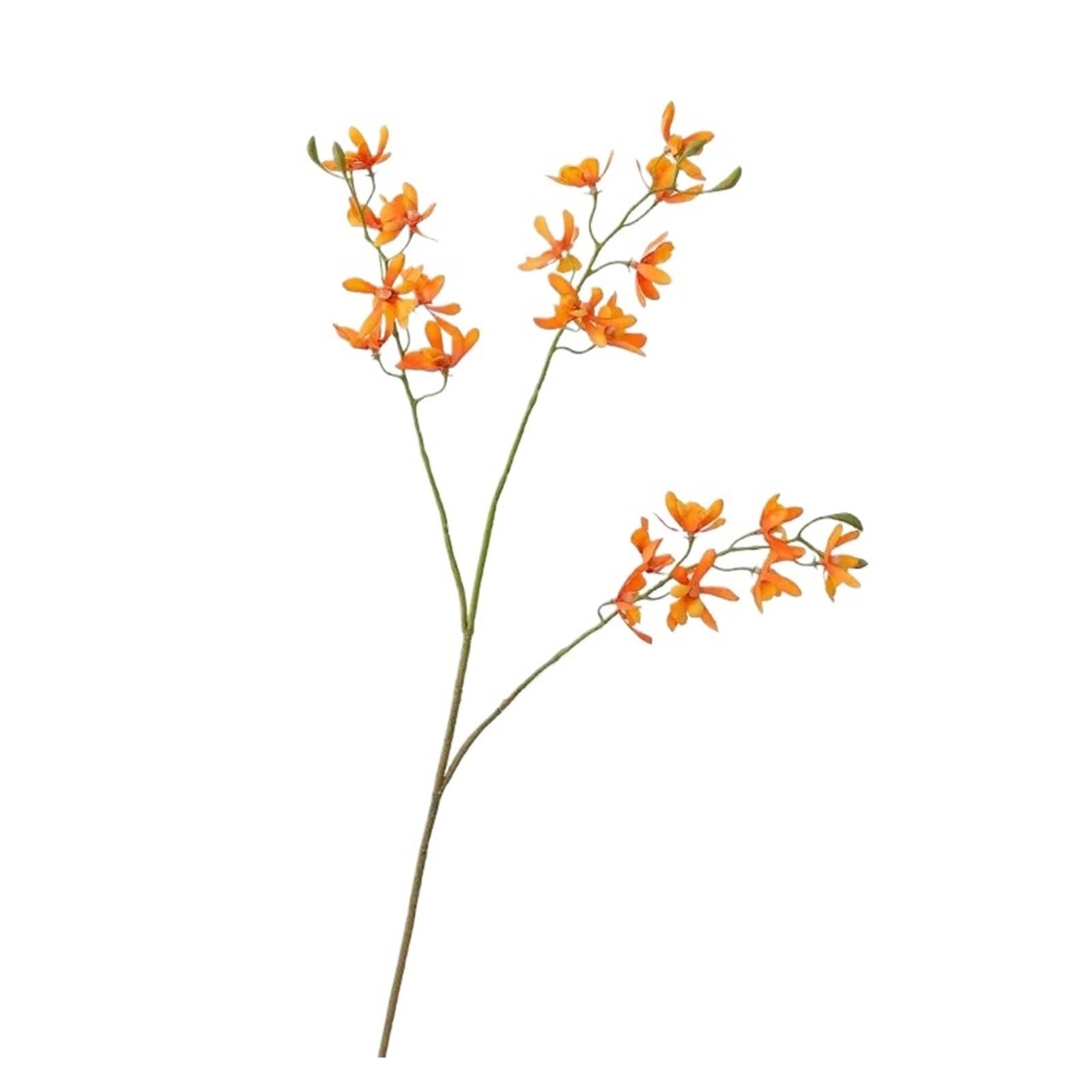 Casetlong 5Pcs Artificial Flowers Home Room Decoration Wedding Arrangement Bouquet Party(Orange)