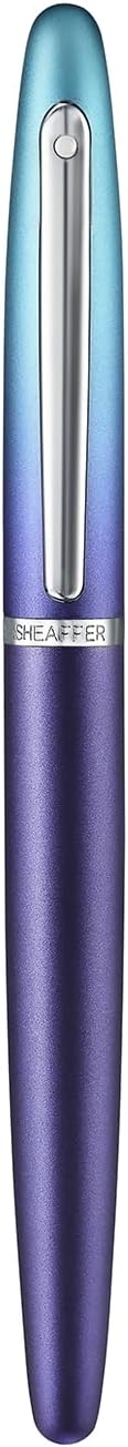 Sheaffer Expressions VFM 9430 Pen, Blue and Purple Pearlised Gradient, Metal with Chrome-Plated Trims, Medium Point, Refillable (Rollerball pen)