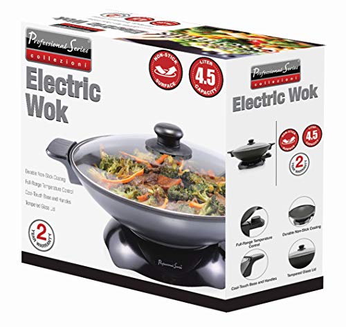 Continental Electric Chef Electric Wok, 4.5 Quart, Black - Thumbnail 5
