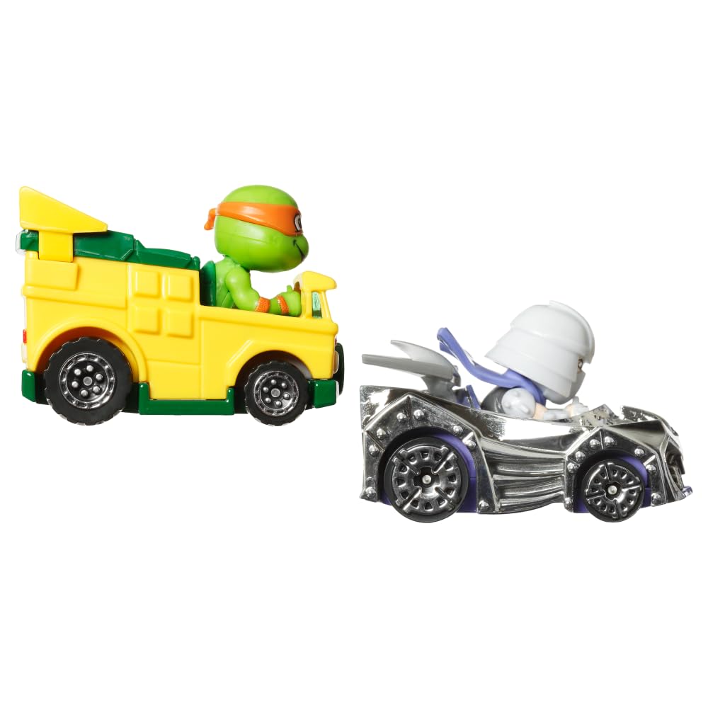 Hot Wheels RacerVerse Zabawka Pojazd Pakiet niespodzianka z dwoma samochodami wyścigowymi dla dzieci w wieku od 3 lat