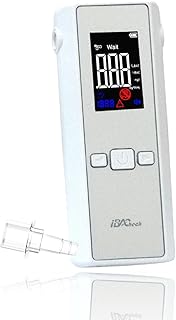 iBACheck Breathalyzer with 3 Color Display. Auto Flow detect & auto Cleaning Feature, 200 Memories Breath Alcohol Test Tester