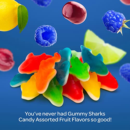 Funtasty Gummy Sharks Candy Assorted Fruit Flavors, 11 Ounce Pack #TOP2