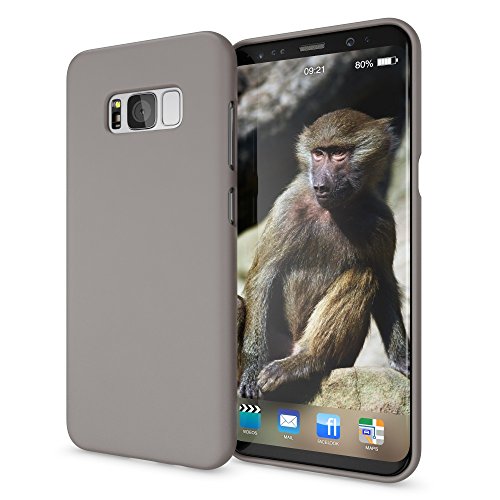 NALIA Case compatible with Samsung Galaxy S8, Phone Cover Ultra-Thin TPU Neon Silicone Back Protector Rubber Soft Skin, Protective Shockproof Slim Gel Bumper Smartphone Back-Case, Color:Grey