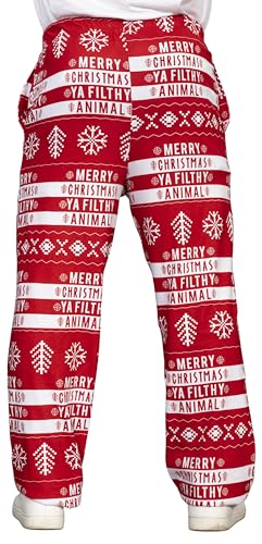 Ya Filthy Animal Merry Christmas Adult Sleep Lounge Pants - Festive Unisex Pajama Bottoms2