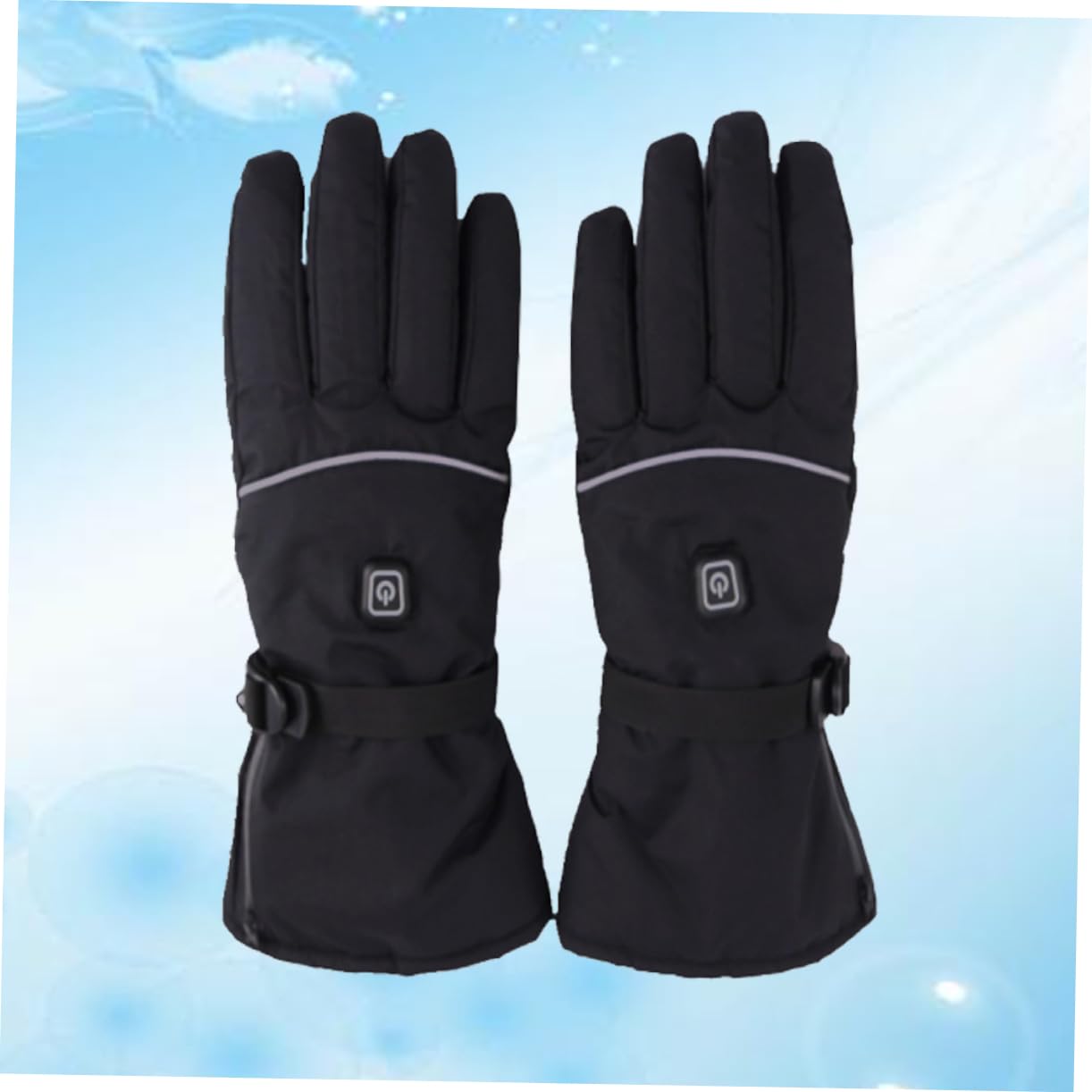 SUPVOX 1Pair Winter Electric Heated Gloves for Skiing Battery Charging Thermal Gloves for Outdoor Sports Soft Durable Design Not Including Battery for Riding and Winter Activities