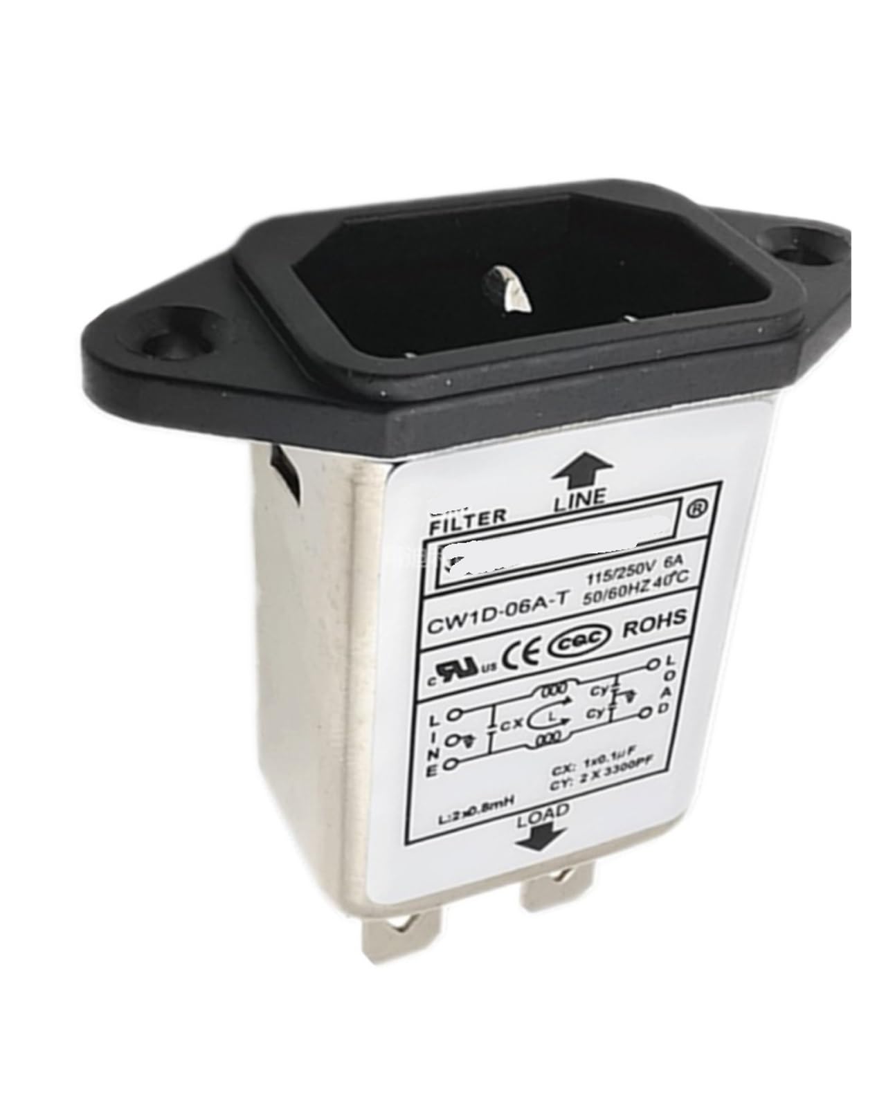 Netzfilter for AC-Steckdose CW1D-06A-T CW1D-10A-T(CW1D-06A-T 6A)