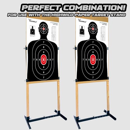 Image of Highwild Shooting Range Silhouette Paper Target - 23X35 Inches - Suitable for Handguns, Rifles, Airguns, BB Guns