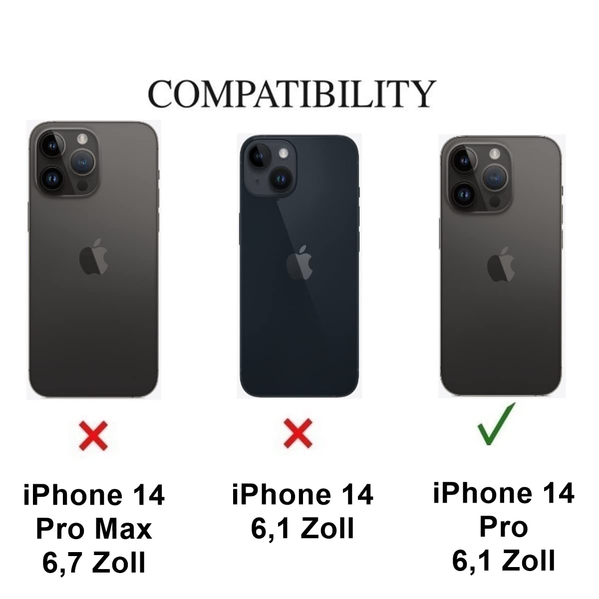 CoverKingz Custodia per cellulare compatibile con iPhone 14 Pro, in