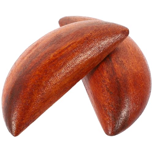 CORHAD 1 Pair Sacred Gua Cup Ornament Taoism Divination Game Buddhist Supplies Buddhist Divination Book Divination Ornament Taoist Divination Cups Holy Cups Gnomes