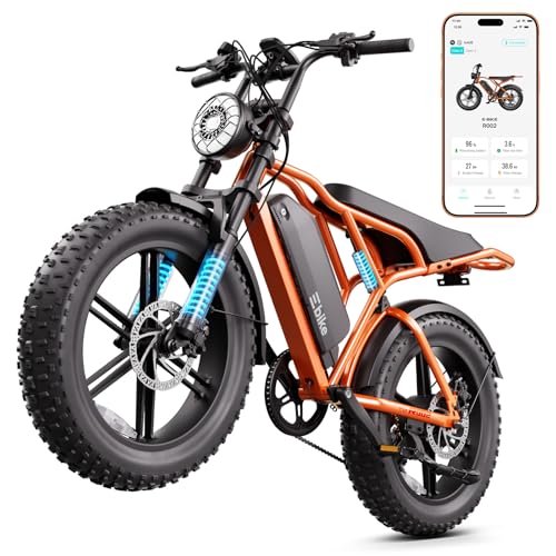 Image of TS TST GRP LLC Electric Bike for Adults, 1500W Peak Motor Ebike, 20 inch x 4.0 inch Fat Tire E Bike, 48V 15Ah Removable Battery, Dual Suspension, Disc Brakes, LCD & APP Control, for Commuting Off-Road