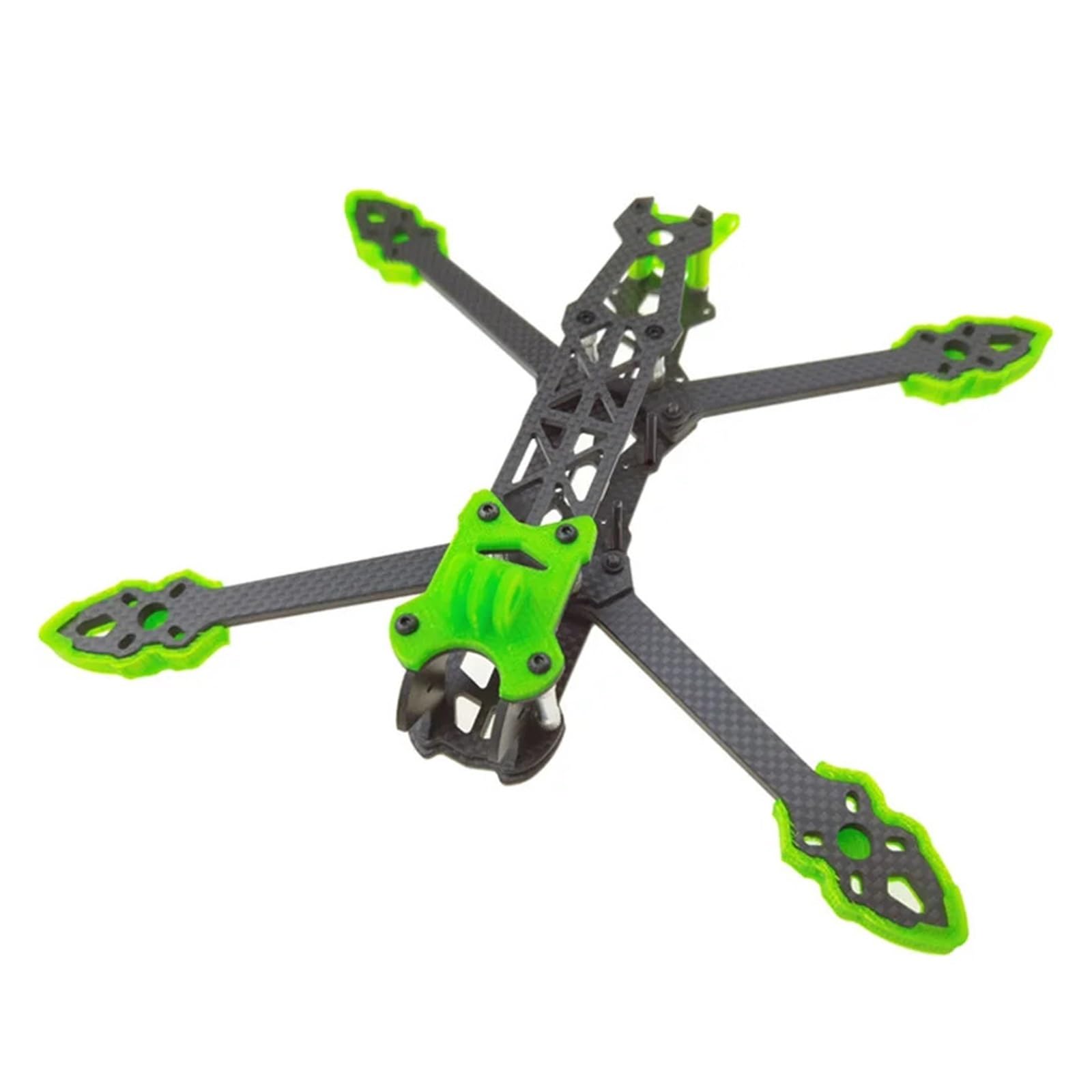SUPENG Telaio quadricottero in Fibra di Carbonio 3K Compatibile con Parti di Stampa Freestyle FPV Racing Drone telecomandate Mark4 7 Pollici 295mm 5mm(Frame with Print)