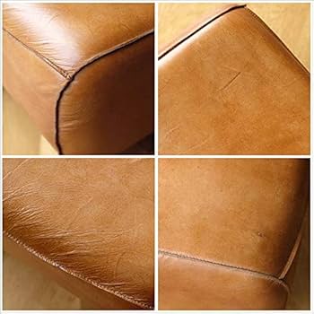 Amazon.co.jp: スツール おしゃれ 木製 革 レザー アンティーク 椅子