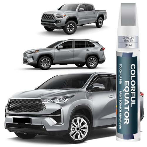 Image of 1D6 Silver Sky Metallic Touch Up Paint for Toyota, Car Paint Pen Scratch Repair Two-In-One Touch Up Paint, Premium Car Scratch Remover for Deep Scratches