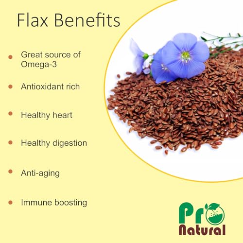 Image of Pronatural Raw Flax Seeds 1kg - Fibre Rich Alsi Seeds for Weight Management
