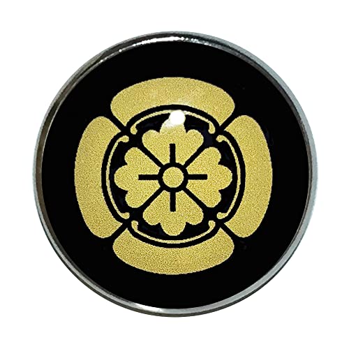 凛(りん) 家紋 ピンバッジ 四方木瓜 家紋 ピンバッチ