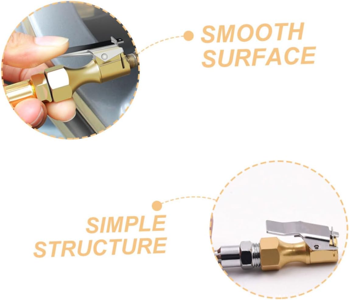 9pcs Tire Air Chuck Adapter Clip Locking Tire Inflator Nozzle for Connect Design for Easy Inflation Compact Lightweight Air Pump Accessory