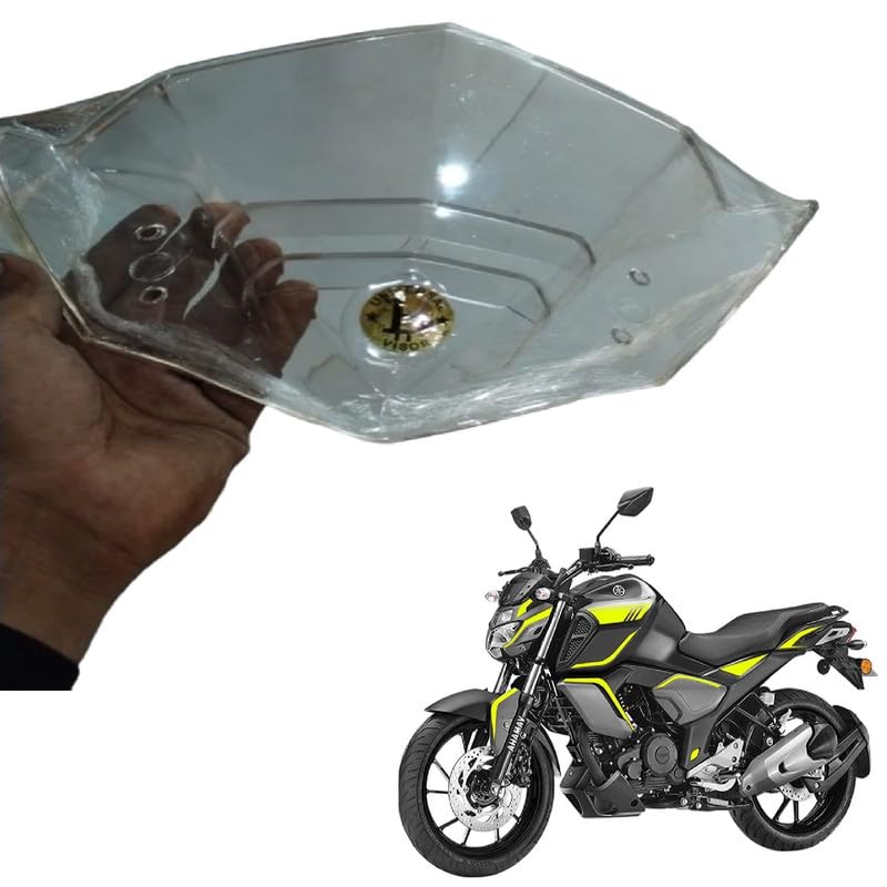 GadiParts Bike Universal Visor Windscreen/Wind Deflectors Headlight Visor Fairing Kit White Compatible with Hero Ignitor