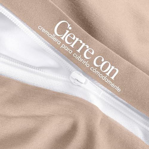 Variante de fundasnordicas microfibra Beige 200x200 cm cama 105