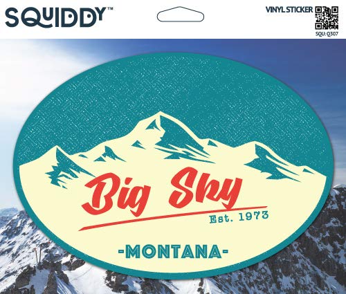 Squiddy Big Sky Montana - Vinyl Sticker - Large Size (12