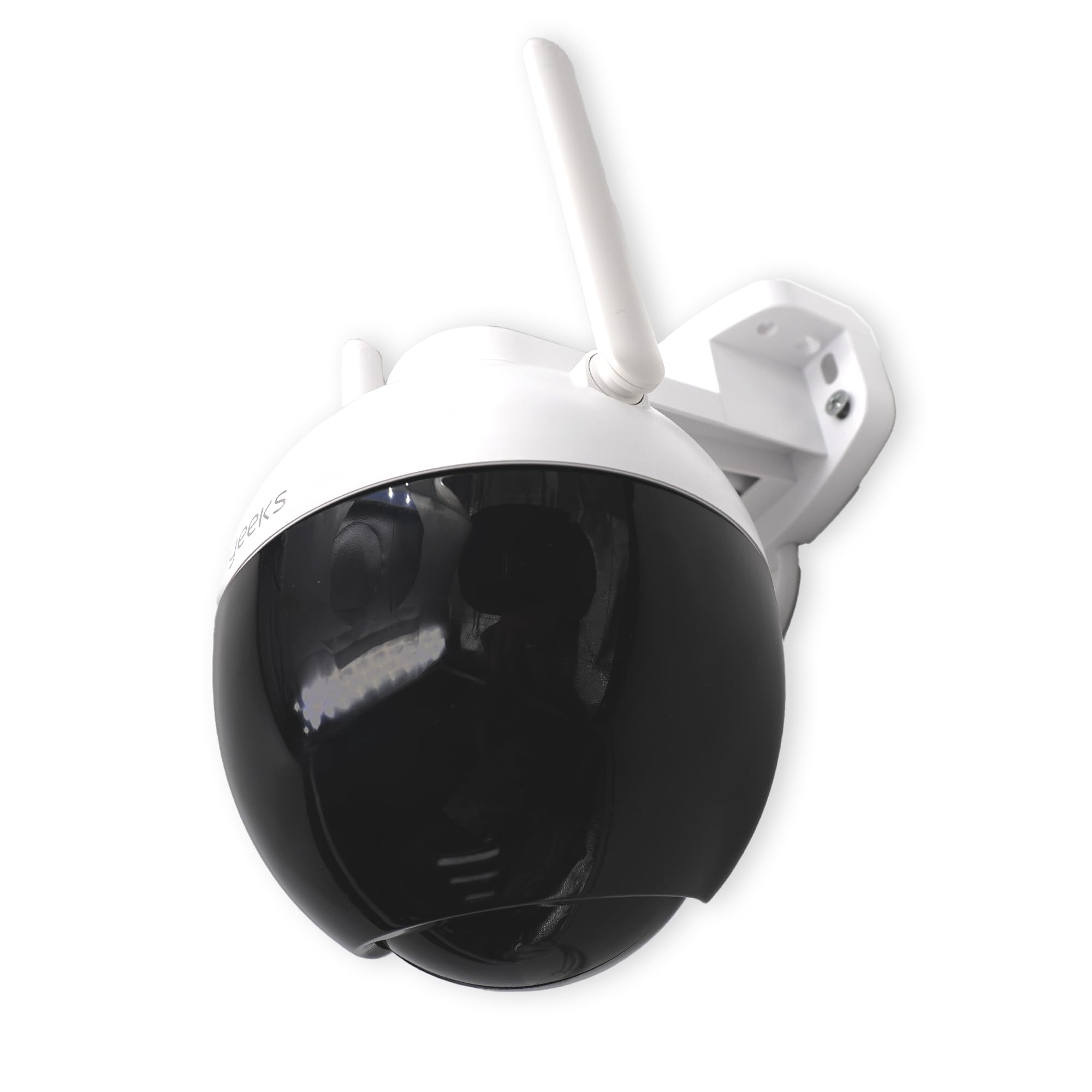 energeeks Defender III - Cámara Vigilancia Exterior WiFi - IP66-4 MP - Detección Movimiento/Sonido - Visión Nocturna - Audio Bidireccional - Luces LED y Sirena - Almacenamiento SD/Nube