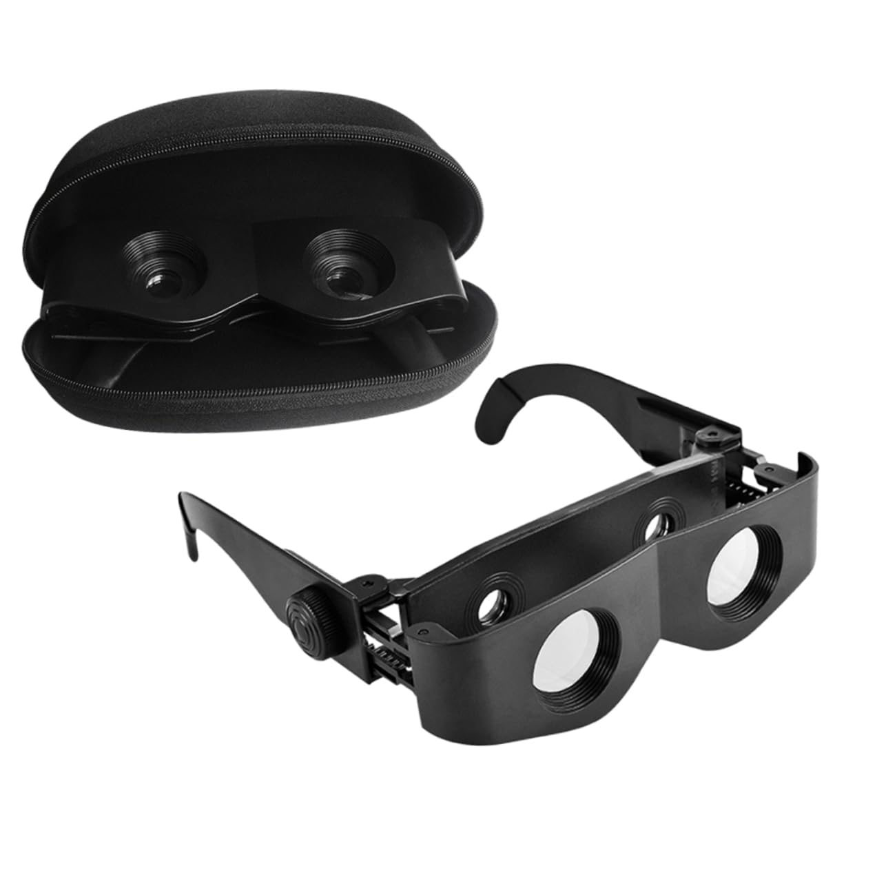 PLAFOPE 1Set Portable Fishing Magnifier Glasses with Coating Focus for Hiking and Fishing Includes Glasses Case for Outdoor Activities
