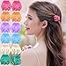 RC ROCHE ORNAMENT 12 Pcs Womens Octopus Claws Jaw Pumpkin Hair Clips Interlocking Teeth Strong Hold No Slip Grip French Clutcher Clamp Classic Beauty Fashion Accessory, Small Pastel Multicolor