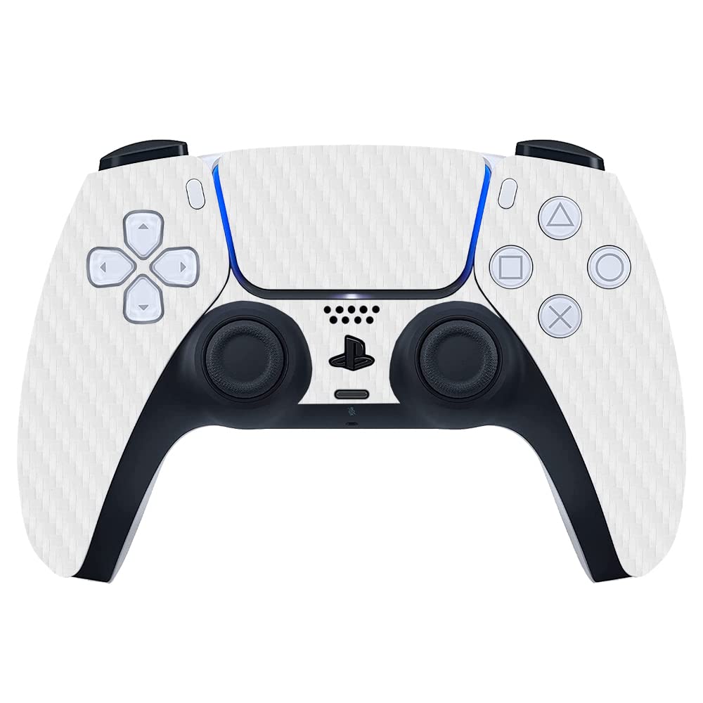 GADGETSWRAP Premium Material Skin Sticker Decal Compatible with PS5 Controller - White Carbon 3M (B0B1HM65W5) Amazon Price History, Amazon Price Tracker