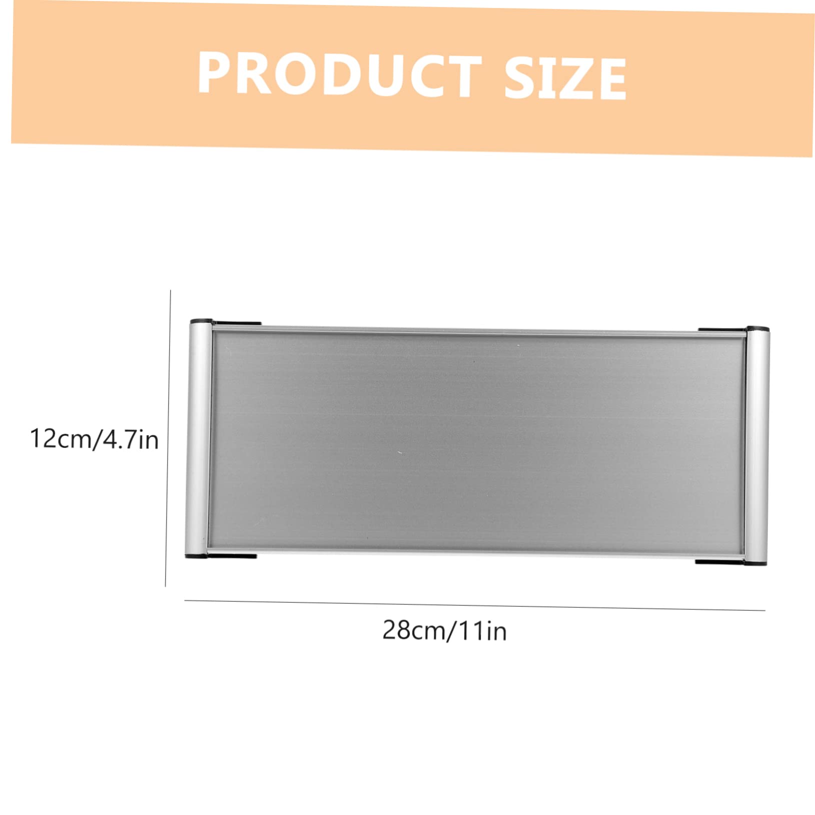 10piezas Placa De Nombre Aluminio Para Oficina Letrero Metálico Personalizable Para Puerta Signo De Identificación De Departamento Para Decoración De Espacios De Trabajo