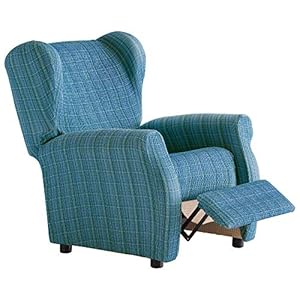 Haber Elastic Fauteuil Hoes Relax 32x42x8 cm blauw
