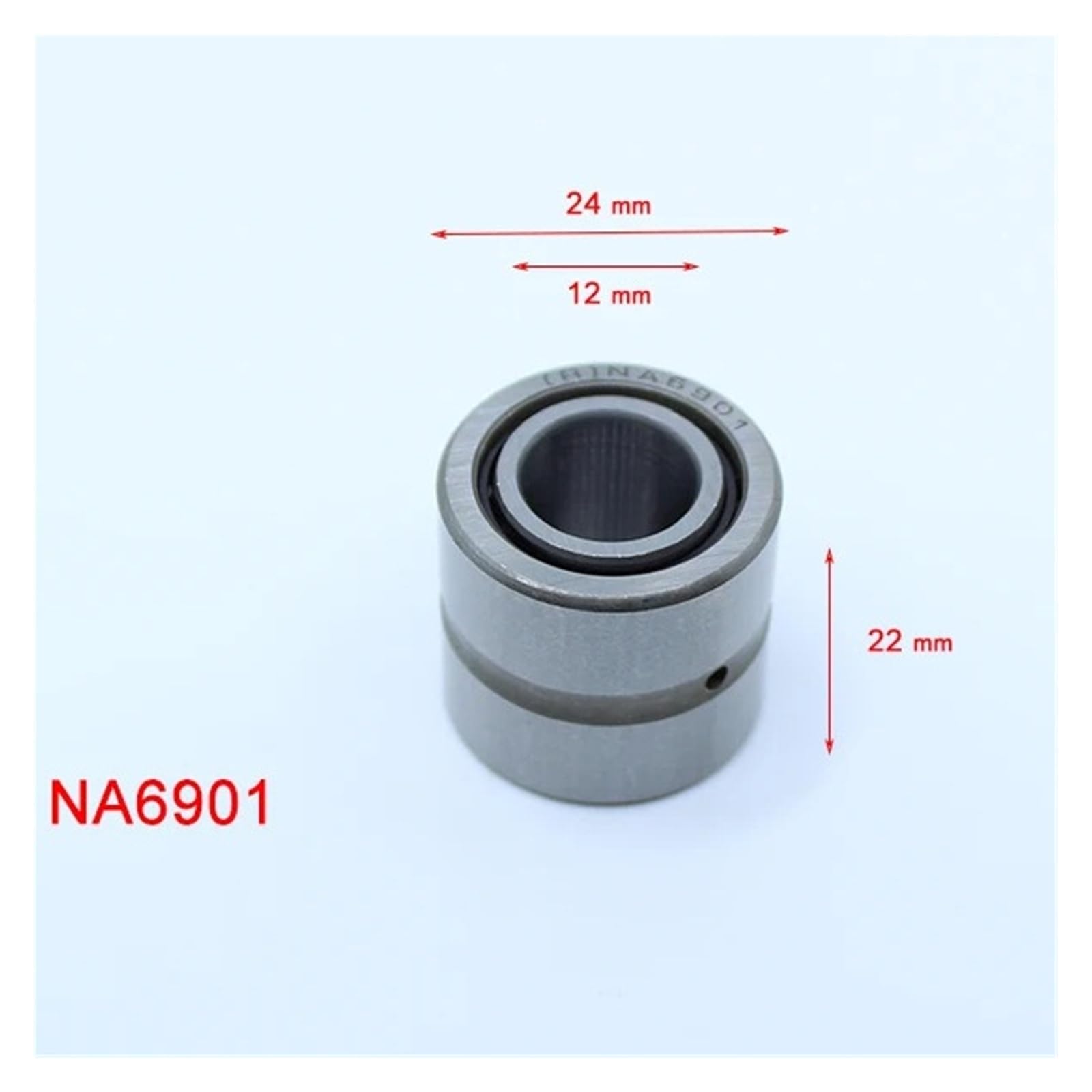 1 pieza NA6901 rodamiento de agujas anillo sólido 12 x 24 22 mm con interior