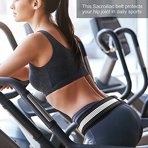 REAQER Cinto de Quiropraxia SI Belt, Elástico Terylene Sacroiliac Belt Suporte Gravidez Maternidade