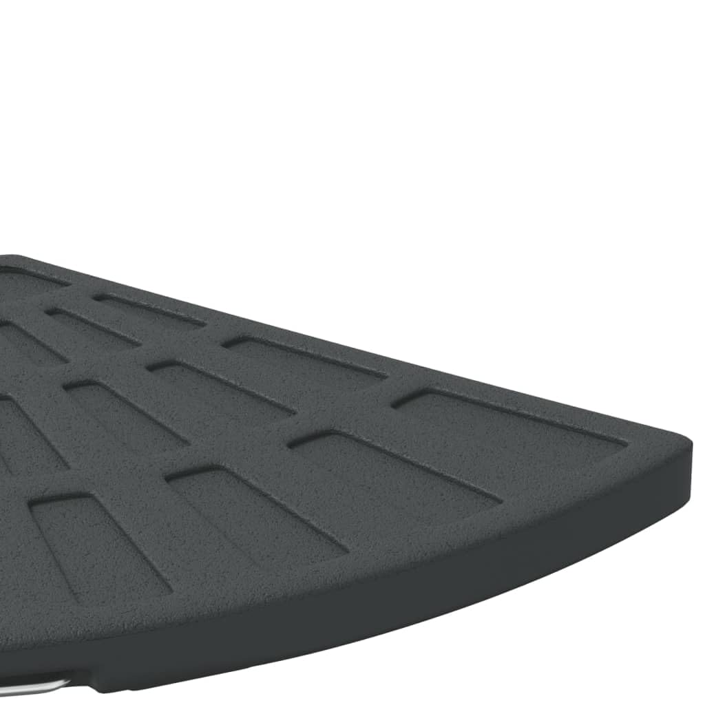 Stojak na parasol przeciwsłoneczny o wadze 14 kg, z uchwytem, polietylen i beton, 46 x 46 cm, podstawa parasola na parasol, na balkon, taras, do ogrodu, stabilny stojak na parasole