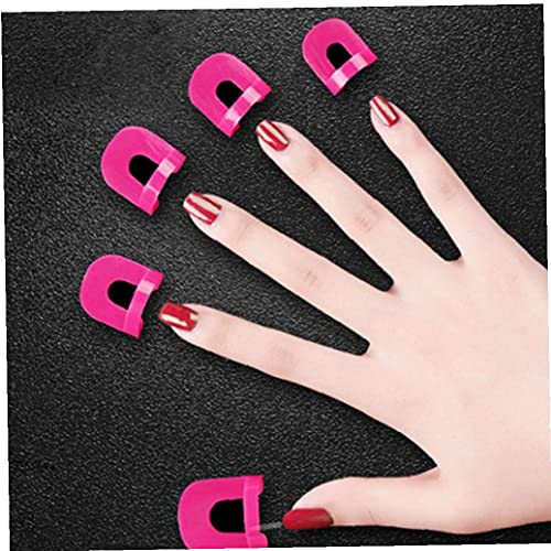 26 Stuk/Set Zacht Plastic Nail Polish Protector Spill-Proof Stickers Manicure Tool Anti Overflow Stick U Type Olie Spill… - Afbeelding 7