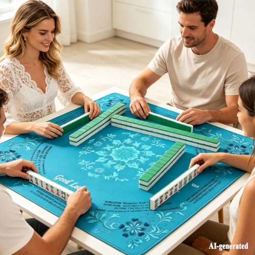 Alfombrilla Mahjong 33.1 x 33.1 in, Terciopelo 3 mm miniatura 3