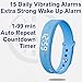 eSeasongear VB150 15 Alarm Vibrating Watch Wristband, Potty Training, Silent Anti-Distraction Focus Attention and Medication Reminder, Sport Timer (Purple)