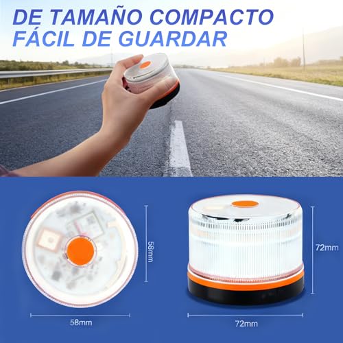 Miniatura 6 de Antela Luz Emergencia Baliza V16 Homologada Dgt Con Geolocalización,Baliza Coche Conectada Dgt 3.0,Sim Gratuitas Hasta 2038,1pc
