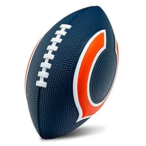 Franklin Sports NFL Chicago Bears Football – Kids Foam Football – Soft Football – Mini Size – Perfect for Gameday – 8.5″ 3D Logos!