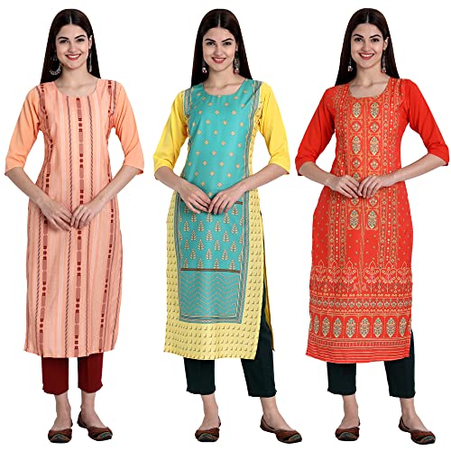 Image of Women's Crepe Straight Kurta