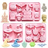 Halloween Silicone Candy Molds Set of 3, Pink
