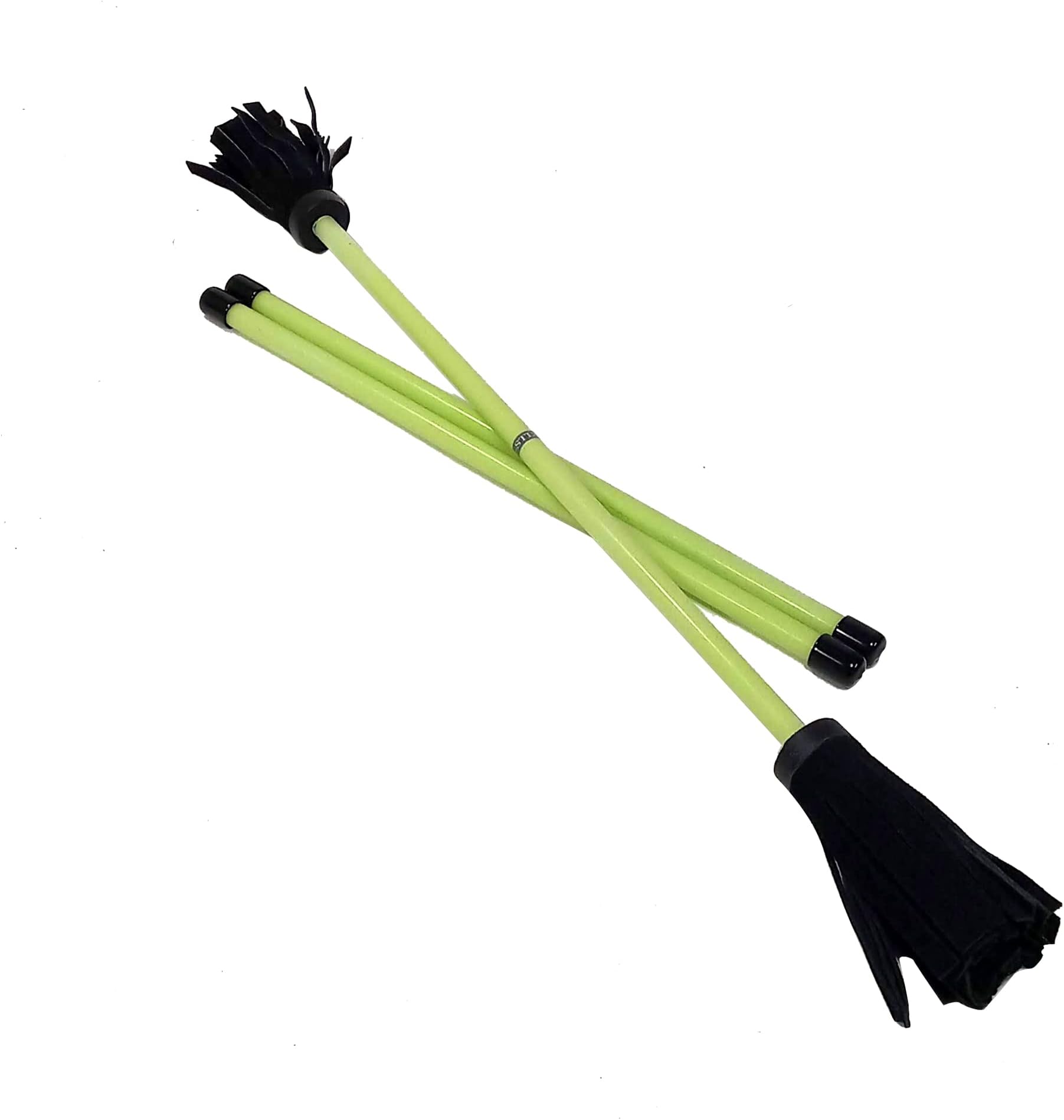 Z-Stix Professional Juggling Flower Sticks-Devil Sticks and 2 Hand Sticks, Beginner Friendly - Neon Series (Kid Stix (15" HS 18" Stick), Yellow)