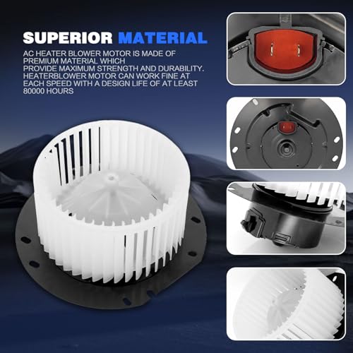 Image of Front HVAC Blower Motor Fan Assembly 700022 Replacement for 1997-2014 Ford E150 E250 E350 Super Duty E-Series Econoline Replaces# XC2Z-19805-BA FO3126109 330-58014-000 615-00603