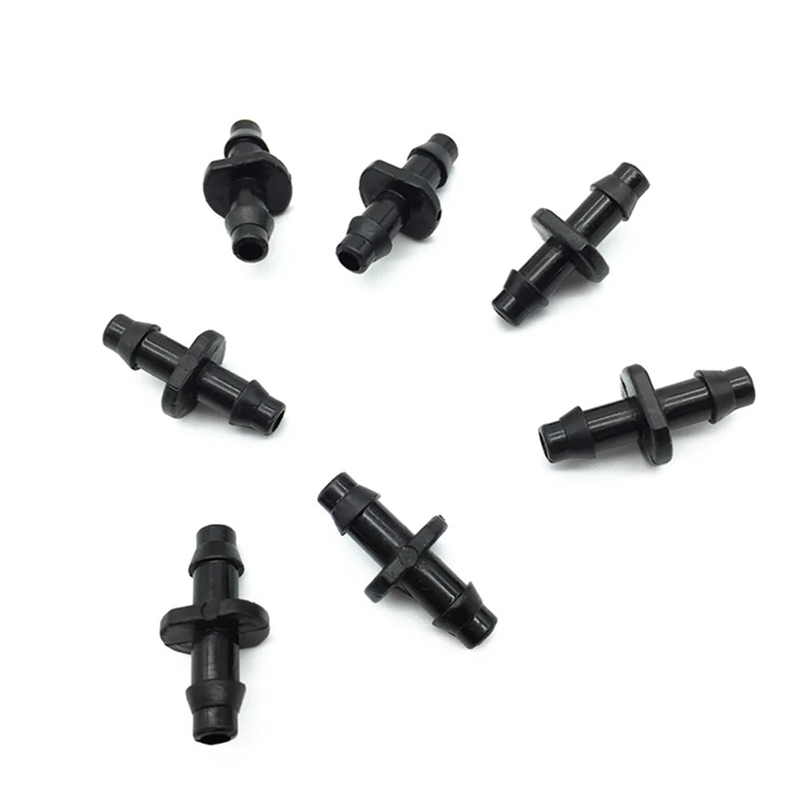 Quality Connettore for Tubo Flessibile da Giardino Dritto 1/4 "Doppio Spinato Tubo da Giardino Connettore Rapido Raccordi for Irrigazione a Goccia Agricola 500 Pz Durable