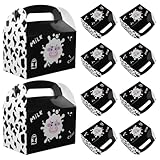 OATIPHO 12 Piezas caja de dulces fiesta tratar cajas de panadería cajas de pastel contenedores de galletas navideñas cajas de cajas para chocolates cajas para hornear Papel