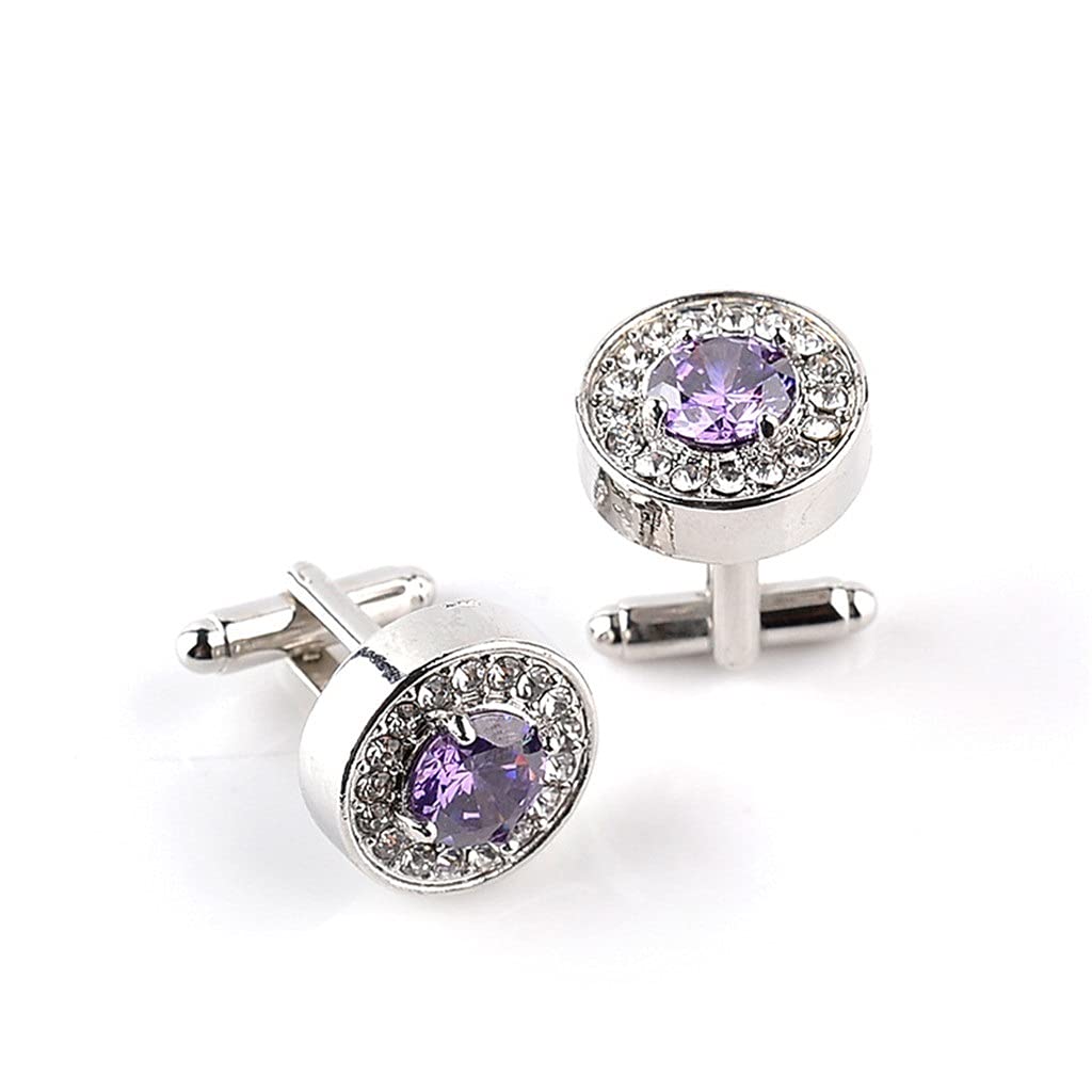 Gemelos De Camisa para Hombre Gemelos De Moda con Incrustaciones De Diamantes Los Clavos para Puños Son Resistentes A La Oxidación Y Duraderos