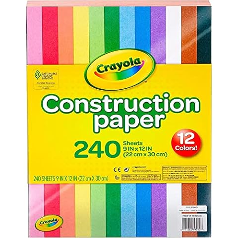 Crayola 240 Sheet Assorted Construction Paper Cover