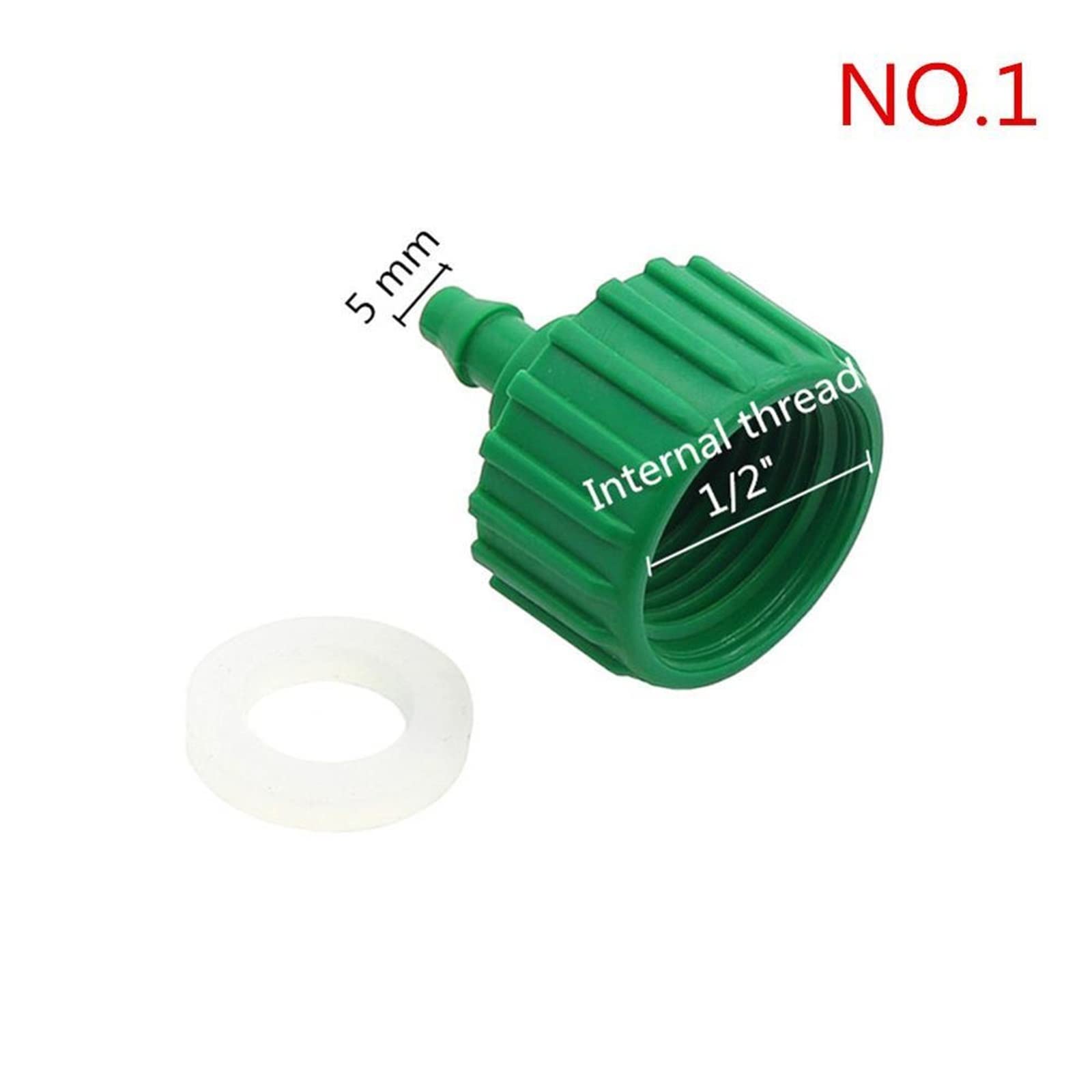 Giardino all'aperto 10 pezzi 1/2quot; Filettatura femmina che riduce il connettore del tubo flessibile Giunti for tubi Sistema di irrigazione del giardino Connettori rapidi Raccordi per irrigazione (
