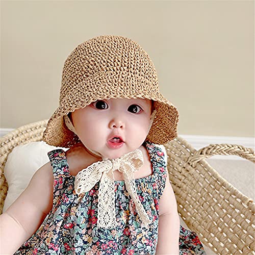 Little Girls Floppy Foldable Packable Wide Brim Summer Sun Hats Beach Straw Hat Baby Photography Straw Hats4