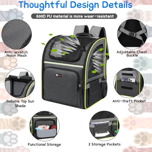 Cat-Backpack-Carrier-Large-Pet-Carrier-Bag-with-Breathable-Mesh-Dog-Backpack-Carrier-for-Cats-Small-Dogs-Puppies-Portable-Pets-Bag-for-Outdoor-Travel-Hiking-Camping-Airline-Approved - Cucciolini Doodles   Cat-Backpack-Carrier-Large-Pet-Carrier-Bag-with-Breathable-Mesh-Dog-Backpack-Carrier-for-Cats-Small-Dogs-Puppies-Portable-Pets-Bag-for-Outdoor-Travel-Hiking-Camping-Airline-Approved