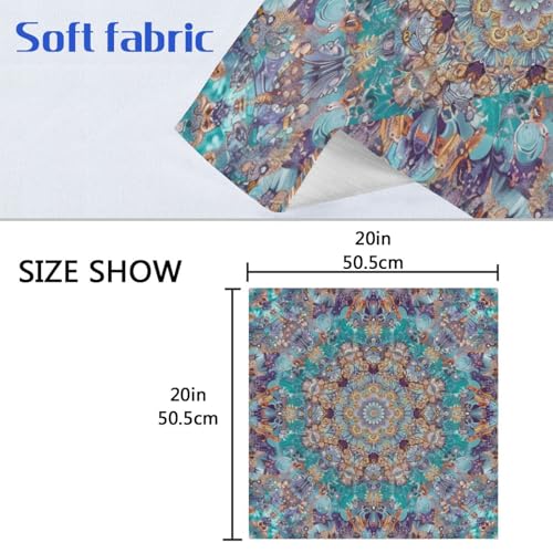 servilletas de tela multicolor set de 6 20x20 pulgadas miniatura 6