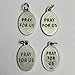 LM Religious Set of 4 Archangel Michael Gabriel Raphael Uriel Protection Medal Pendant Charm Pray for US Prayer Made in Italy Silver Tone 3/4 Inch
